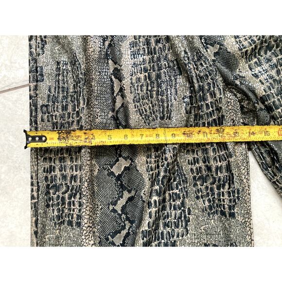 Live Collection Bijan Danialian Suit Set Mens 2XL Coat Pants Snake AOP Baggy NWT - Picture 14 of 16